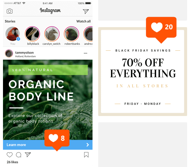 instagram ads hero artwork
